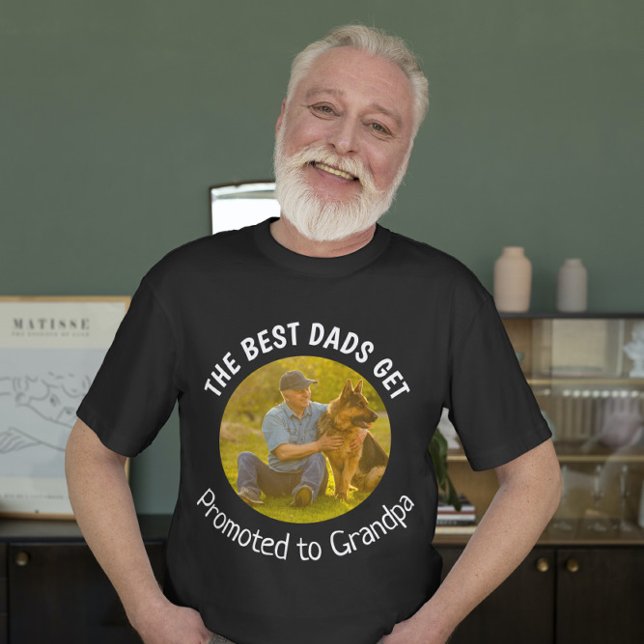 T-shirt Meilleur chien grand-père Fête des pères Photo per (Créateur téléchargé)