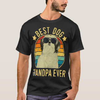T-shirt Meilleur Chien Grandpa Ever Shih Tzu Fête des père