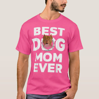 T-shirt Meilleur Chien Maman Jamais American Pit Bull Amat
