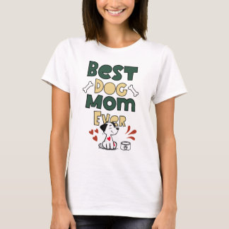 T-shirt Meilleur Chien Maman Jamais - Joli Chiot Amour Des