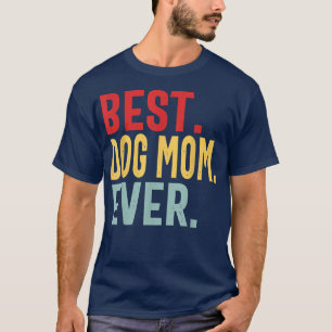 T-shirt Meilleur Chien Maman Jamais Vintage Distressed Des