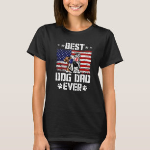 T-shirt Meilleur Chien Papa Jamais Anglais Bulldog America