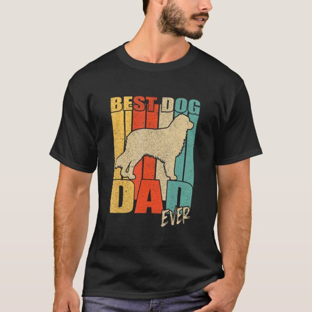 T-shirt Meilleur Chien Papa Jamais Aussie Australian Sheph (Devant)