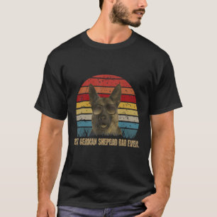 T-shirt Meilleur Chien Papa Jamais Berger Allemand Papa Fi