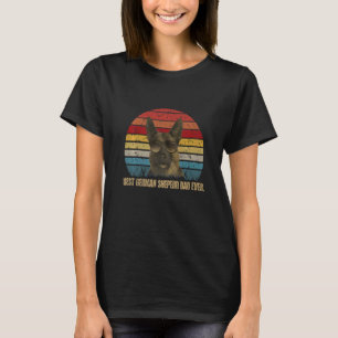 T-shirt Meilleur Chien Papa Jamais Berger Allemand Papa Fi