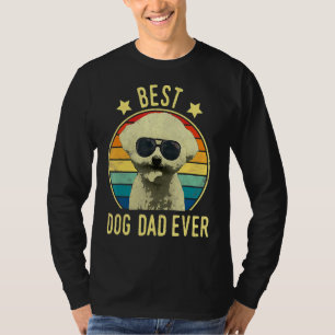 T-shirt Meilleur Chien Papa Jamais Bichon Frise Fête des p