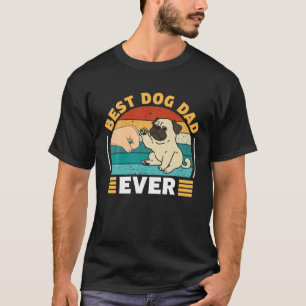 T-shirt Meilleur Chien Papa Jamais, Carlin drôle Vintage R