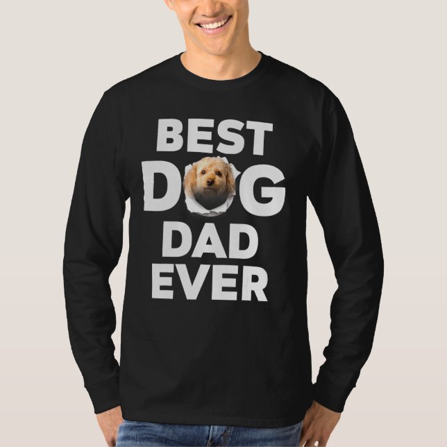 T-shirt Meilleur Chien Papa Jamais Cavapoo (Devant)