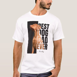 T-shirt Meilleur Chien Papa jamais Citer avec Photo et Nom