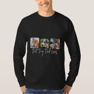 T-shirt Meilleur Chien Papa Jamais - Collage Personnalisé