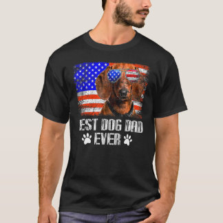 T-shirt Meilleur Chien Papa Jamais Dachshund