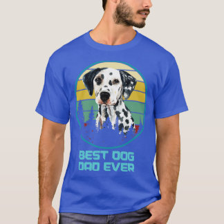 T-shirt Meilleur Chien Papa Jamais Dalmatien