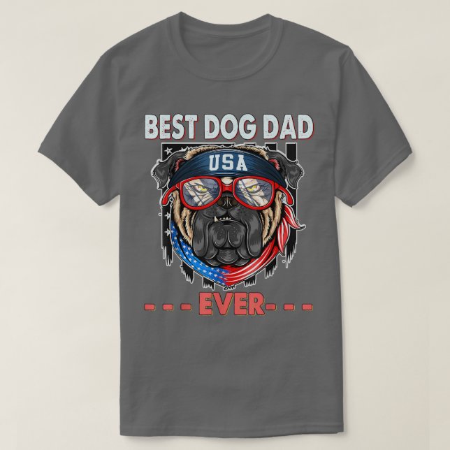 T-shirt Meilleur Chien Papa Jamais Drôle Chien Daddy Lover (Design devant)
