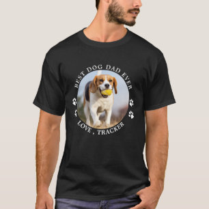 T-shirt Meilleur Chien Papa Jamais Empreintes de pattes Pe