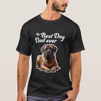 T-shirt Meilleur Chien Papa Jamais - Mastiff