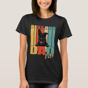 T-shirt Meilleur Chien Papa Jamais Noir Allemand Berger Pè