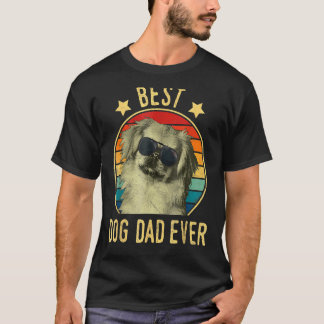 T-shirt Meilleur Chien Papa Jamais Pekingese Fête des père