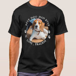 T-shirt Meilleur Chien Papa Jamais Personnalisé Animaux de<br><div class="desc">Meilleur Papa Chien Jamais... Surprenez votre chien préféré papa cette Fête des pères avec ce super mignon T-shirt photo de animal de compagnie personnalisé. Customisez ce t-shirt de papa chien avec la photo préférée de votre chien, et le nom. Cette chemise de papa chien est un must pour les amoureux...</div>