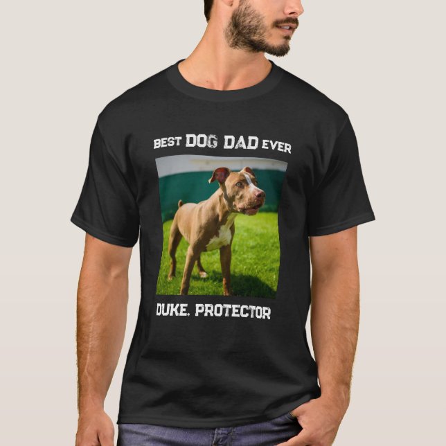 T-shirt Meilleur Chien Papa Jamais Personnalisé Animaux de (Devant)
