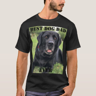 T-shirt Meilleur Chien Papa Jamais Photo Créer Votre Propr