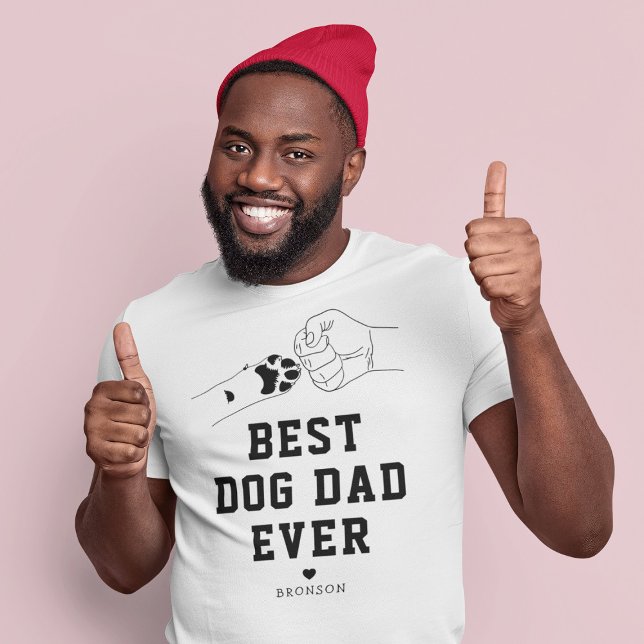 T-shirt Meilleur Chien Papa Jamais Pompe Poing (Créateur téléchargé)