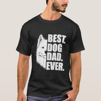 T-shirt Meilleur Chien Papa Jamais Samoyé Papa Fête des pè