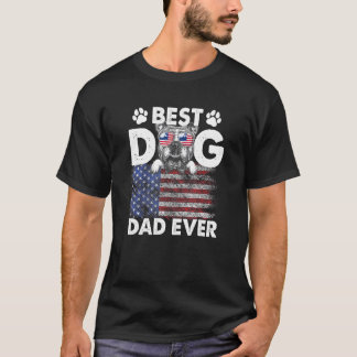 T-shirt Meilleur Chien Papa Jour Chien Français Chien Chie