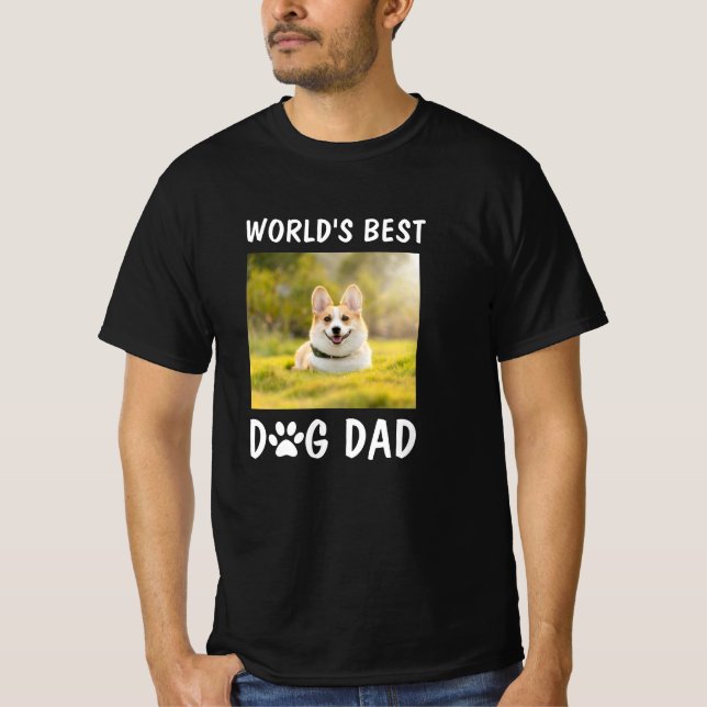 T-shirt Meilleur Chien Papa Personnalisé Animaux de Compag (Devant)