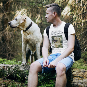 T-shirt Meilleur Chien Papa Photo