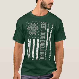 T-shirt Meilleur chien père jamais États-Unis États-Unis D