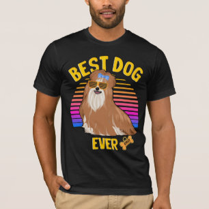 T-shirt Meilleur Chien Shih tzu jamais rétro
