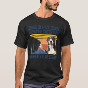 T-shirt Meilleur Chien Suisses de Montagne Papa Jamais Drô