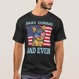 T-shirt Meilleur Chien Yorkie Papa Joyeux Père Jour Chien