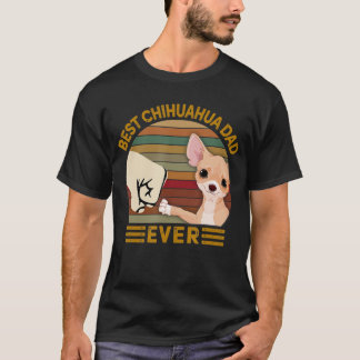 T-shirt MEILLEUR chihuahua DAD JAMAIS Bump poing Vintage