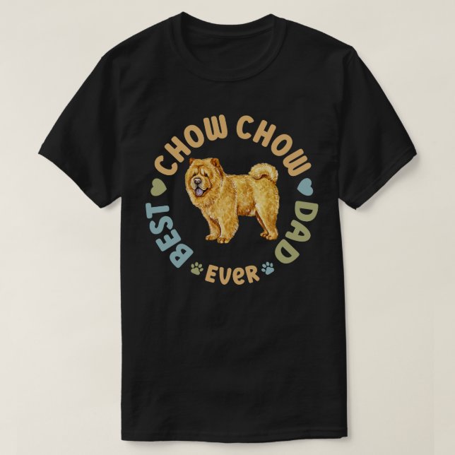 T-shirt Meilleur Chow Papa (Design devant)