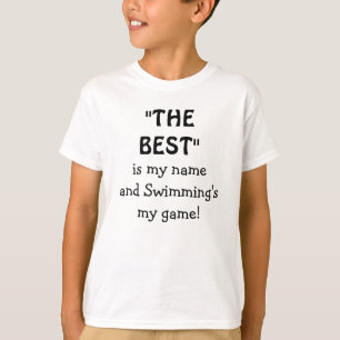 T-shirt Meilleur Citation de Sport de Natation