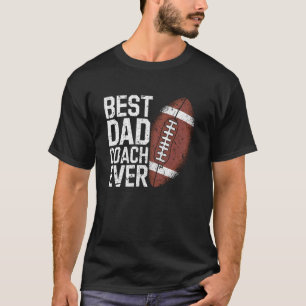 T-shirt Meilleur Coach de Papa de Football Américain