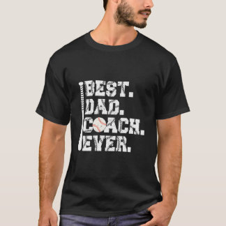 T-shirt Meilleur Coach Papa de Tous les Temps Fête des Pèr