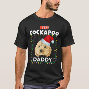 T-shirt Meilleur Cockapoo papa fête de Noël Chien Pot de f
