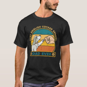 T-shirt Meilleur Cocker Anglais Espagnol Papa Chien