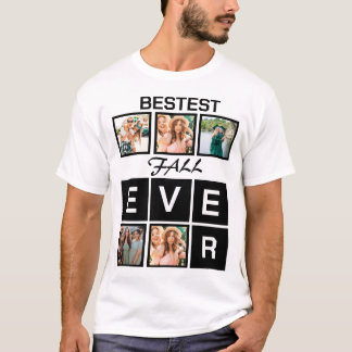 T-shirt Meilleur collage photo d'automne moderne 5