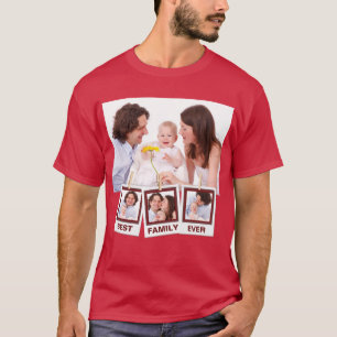T-shirt Meilleur Collage photo de famille jamais personnal
