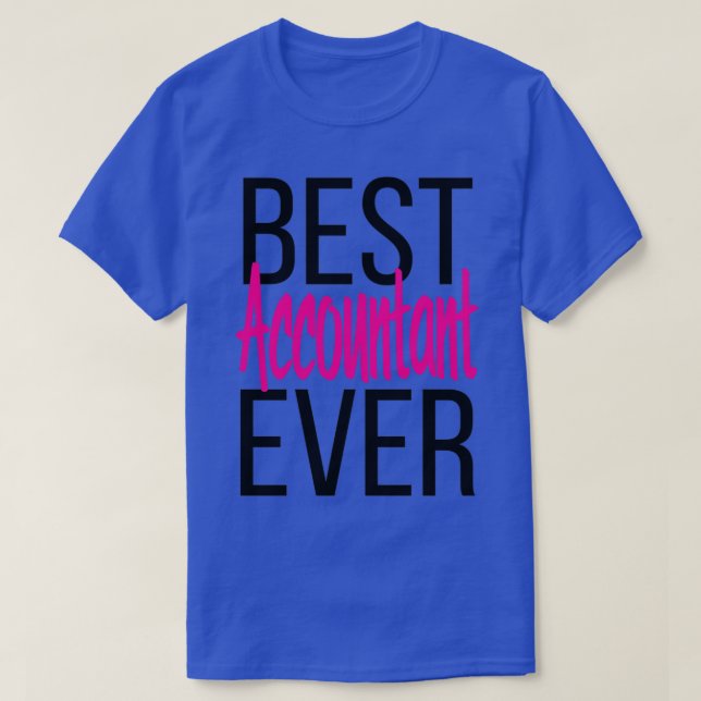 T-shirt Meilleur comptable depuis 14 ans (Design devant)