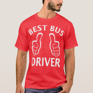 T-shirt Meilleur Conducteur De Bus Enfants Trailbus