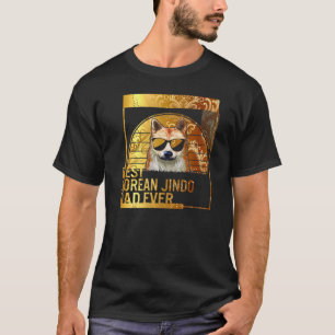 T-shirt Meilleur Coréen Jindo Papa Ever chien père pour ho