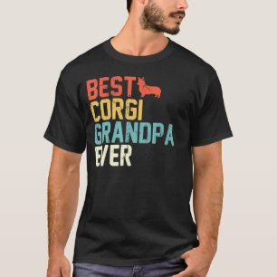T-shirt Meilleur Corgi Grand-pa Jamais Retro Grand-Père