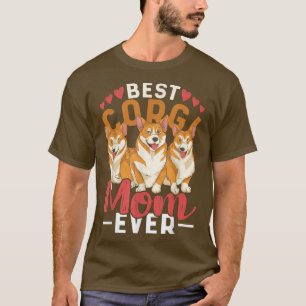 T-shirt Meilleur Corgi Maman Ever Chien Propriétaire Anima