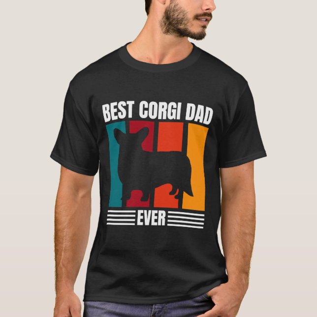 T-shirt Meilleur Corgi Papa Ever 433 (Devant)