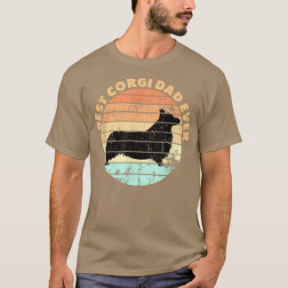 T-shirt Meilleur Corgi Papa Jamais Design 818