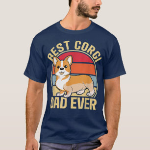 T-shirt Meilleur Corgi Papa Jamais Drôle Papa Amoureux des